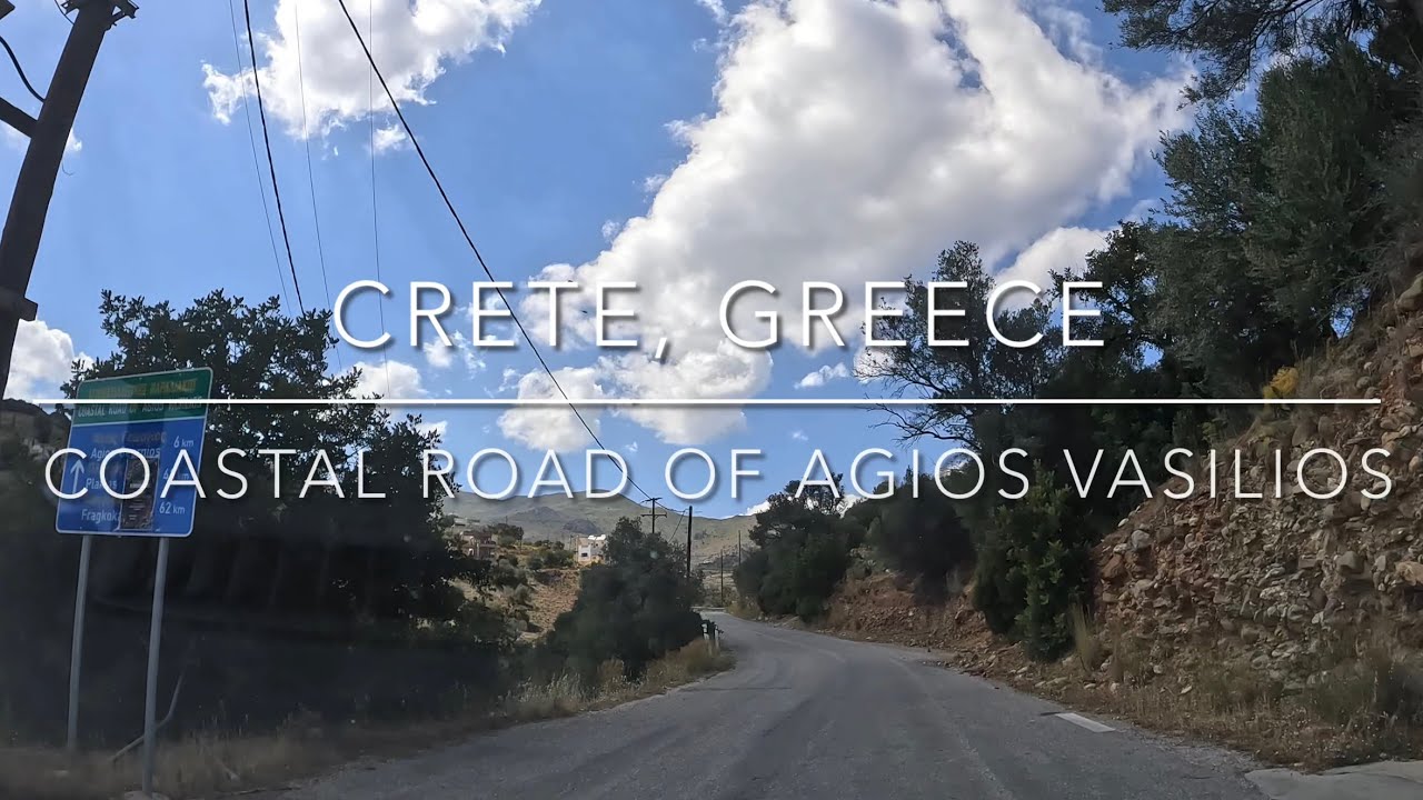 Coastal Road of Agios Vasilios, Crete, Greece [4K 60fps]