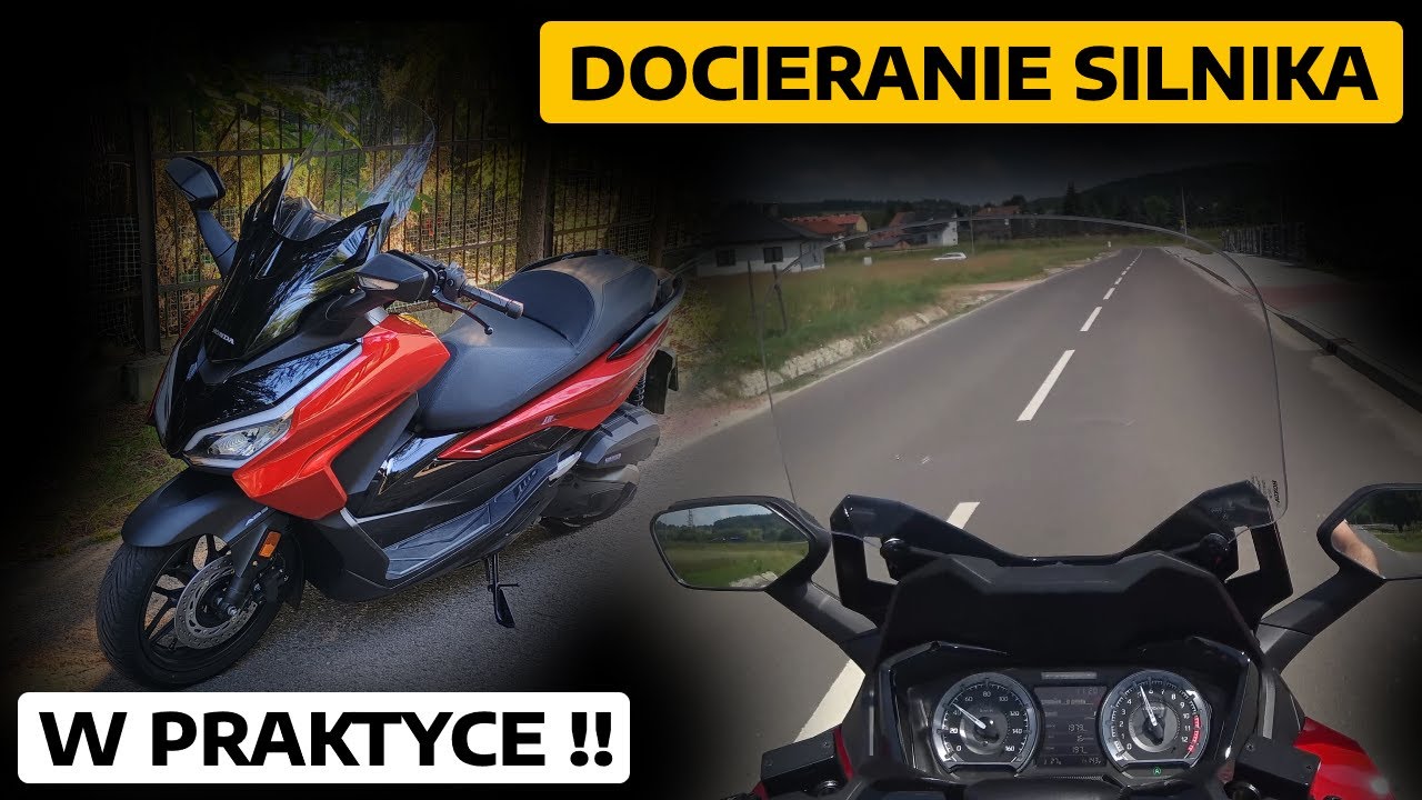 Jak docierać silnik motocykla lub skutera ? Docieranie nowego silnika motocykla. Honda Forza 125