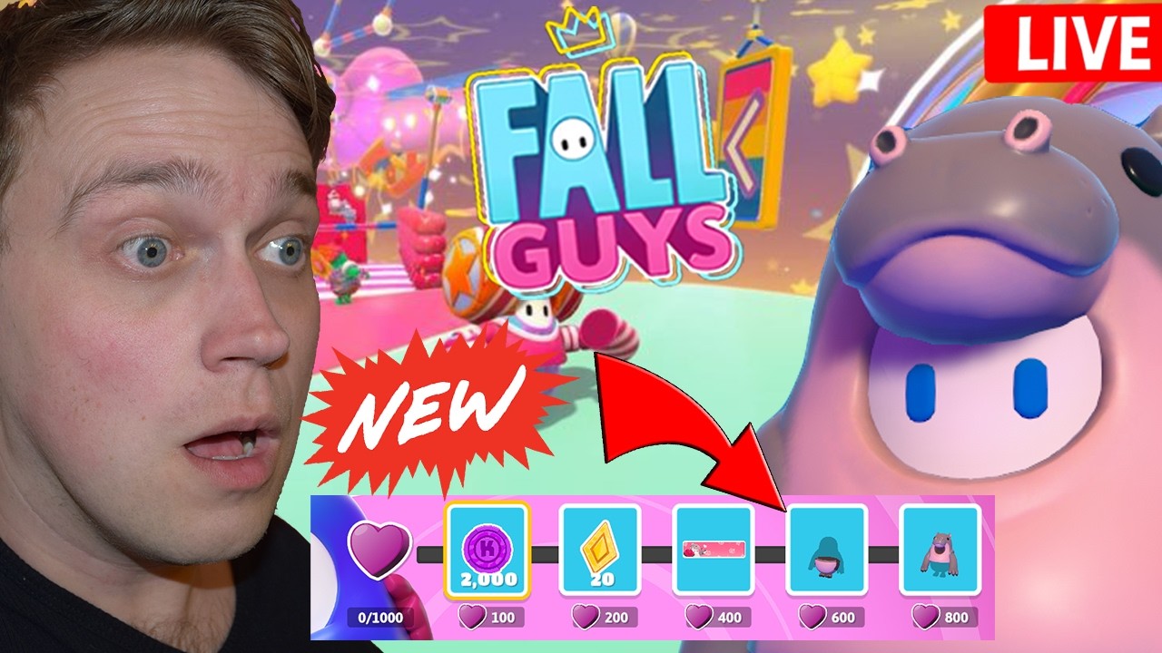 LIVE - FINISHING THE FALL GUYS VALENTINES HEARTS AND HUGS EVENT!