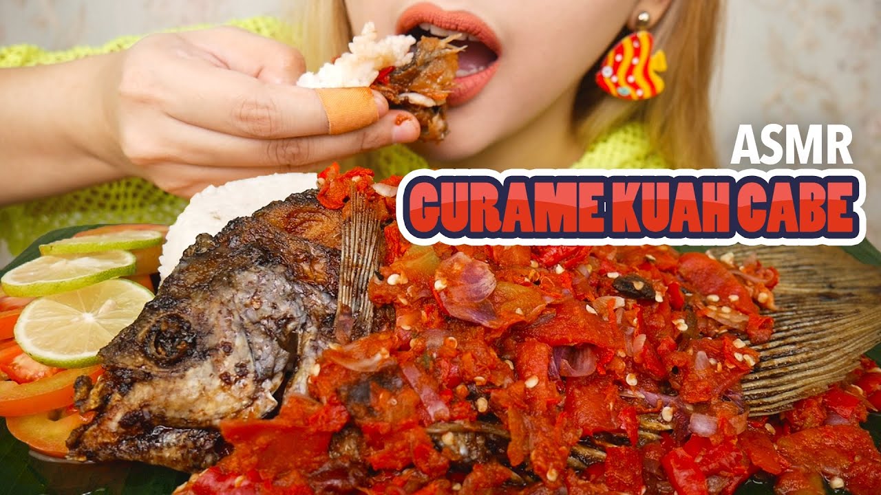 #160 Request ASMR IKAN GURAME MANDI KUAH CABE EXTRA PEDAS | ASMR Indonesia