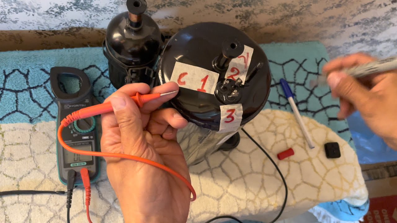 تعلم كيفية تحديد اطراف C,S,R الخاصه بالكمبرسور بواسطة clamp meter       مع م/محمد ابراهيم 0555525137