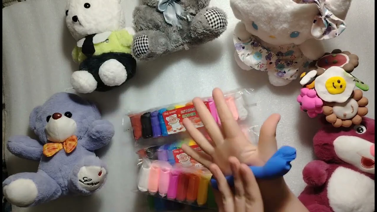 Crunchy & Smooth Clay ASMR 🤤🎧 | Super Satisfying Sounds #asmr #oddlysatisfying #clay