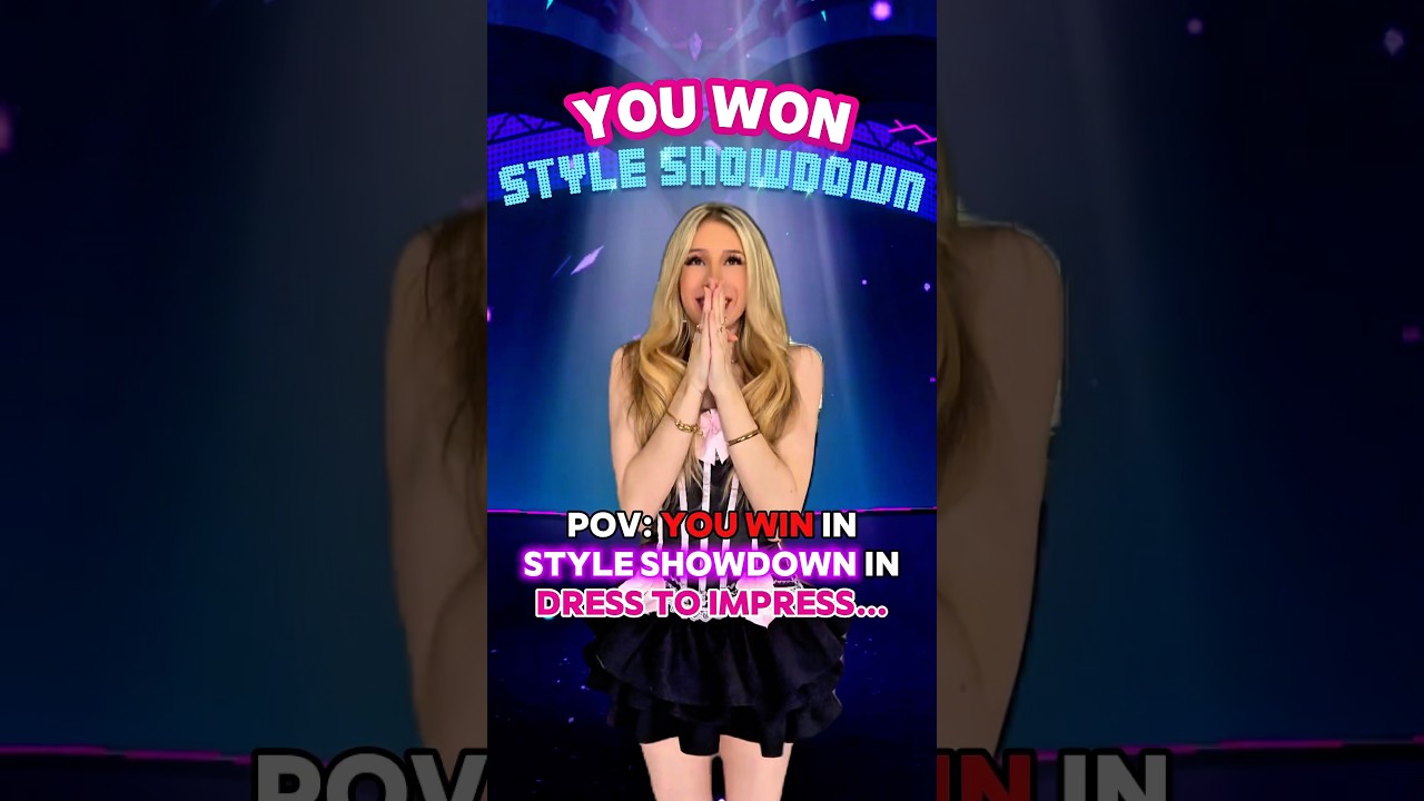 When You &ldquo;WIN&rdquo; in STYLE SHOWDOWN in DRESS TO IMPRESS on ROBLOX!😱