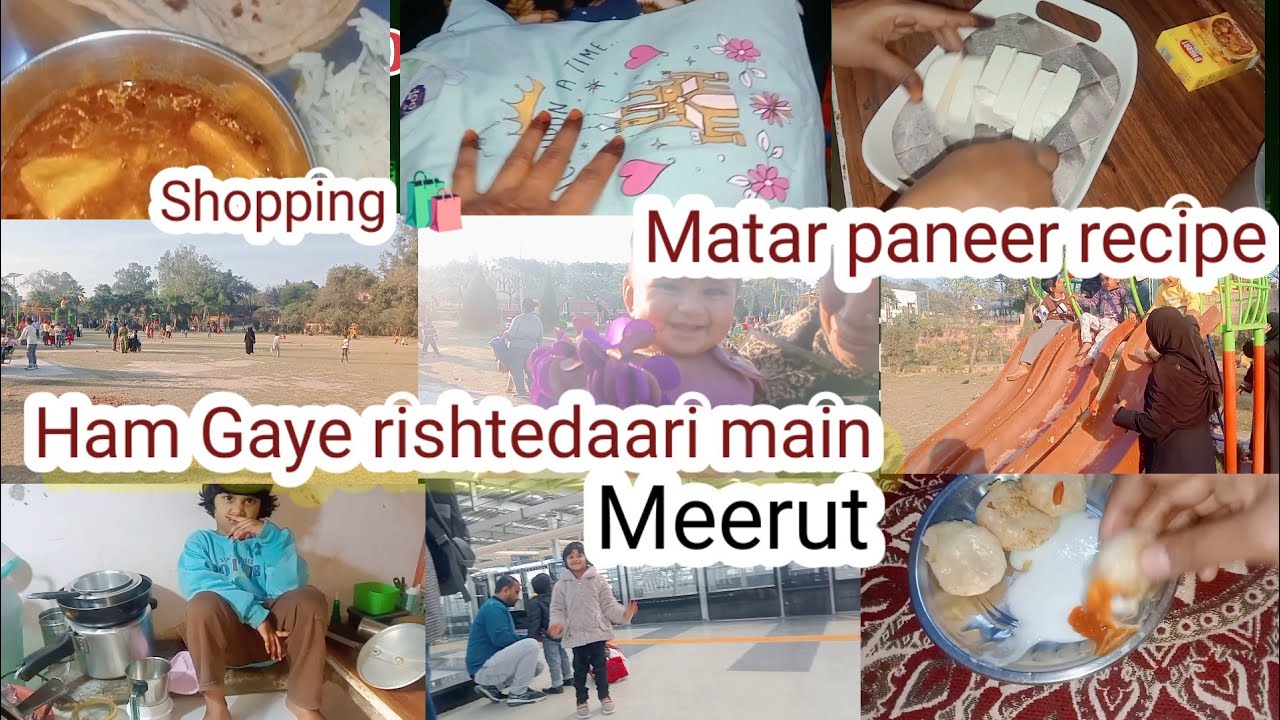 Ham Gaye rishtedaari main meerut l Matar paneer recipe vlog 🌸 l Moni Life update vlog 