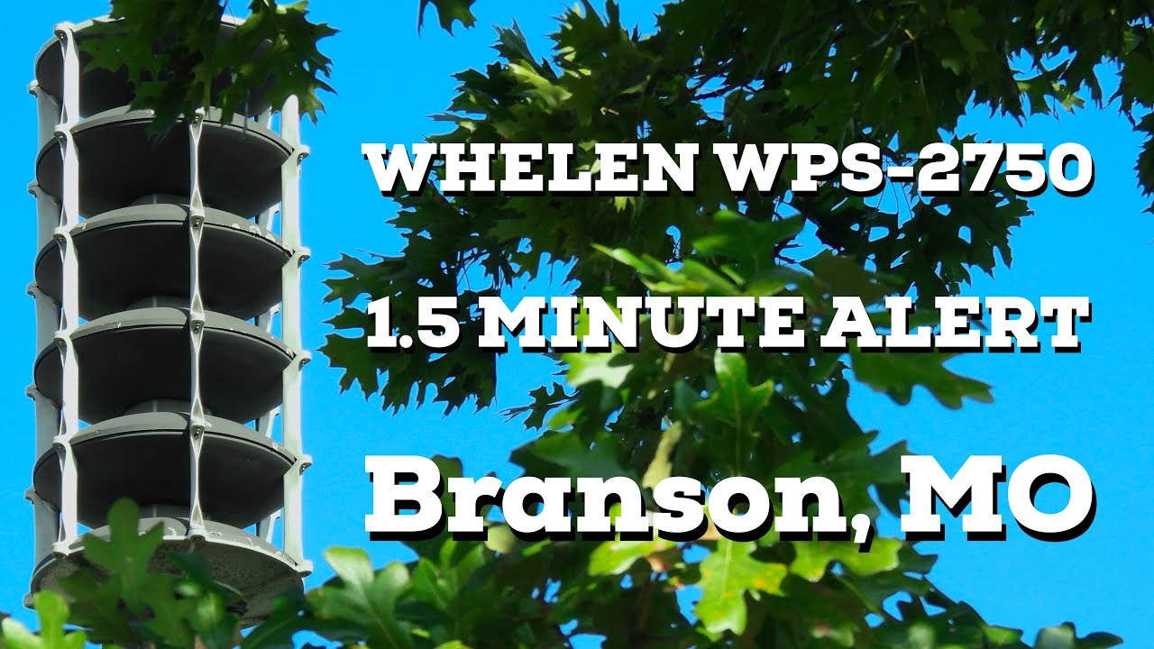 (Analog) Whelen WPS-2750 | 1.5 Min. Alert | Branson, Missouri | 10/8/25