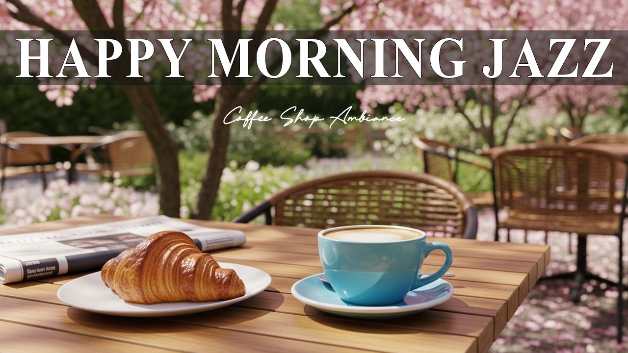 Happy Morning Jazz ☕Coffee Shop Ambiance~Sweet Bossa Nova Instrumental for Cheerful Moods.