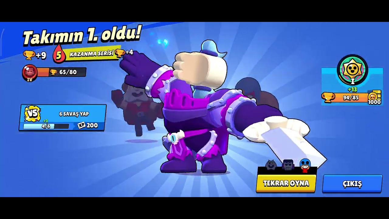 Brawlastars 100 günde 100k #gün1