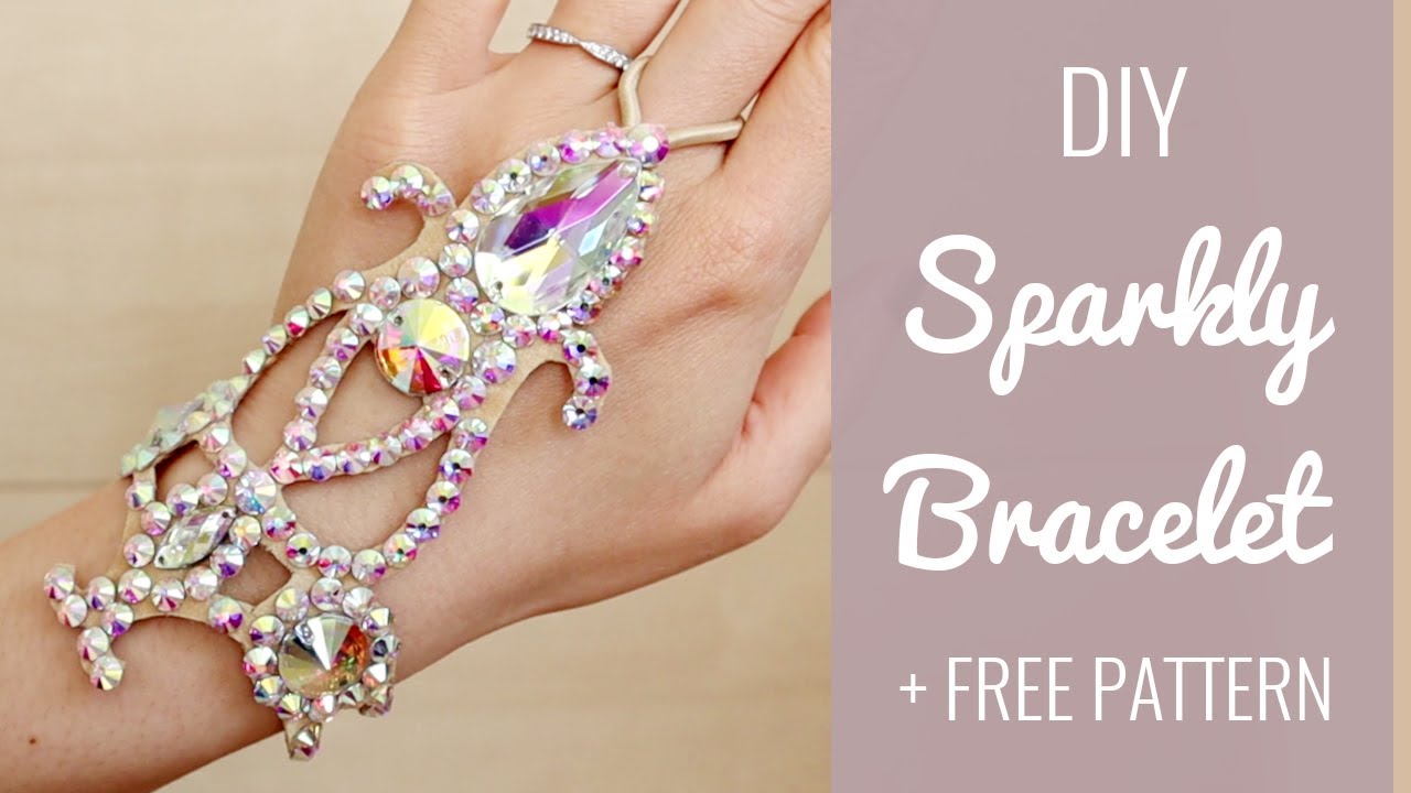 DIY Sparkly Belly Dance / Ballroom Bracelet!