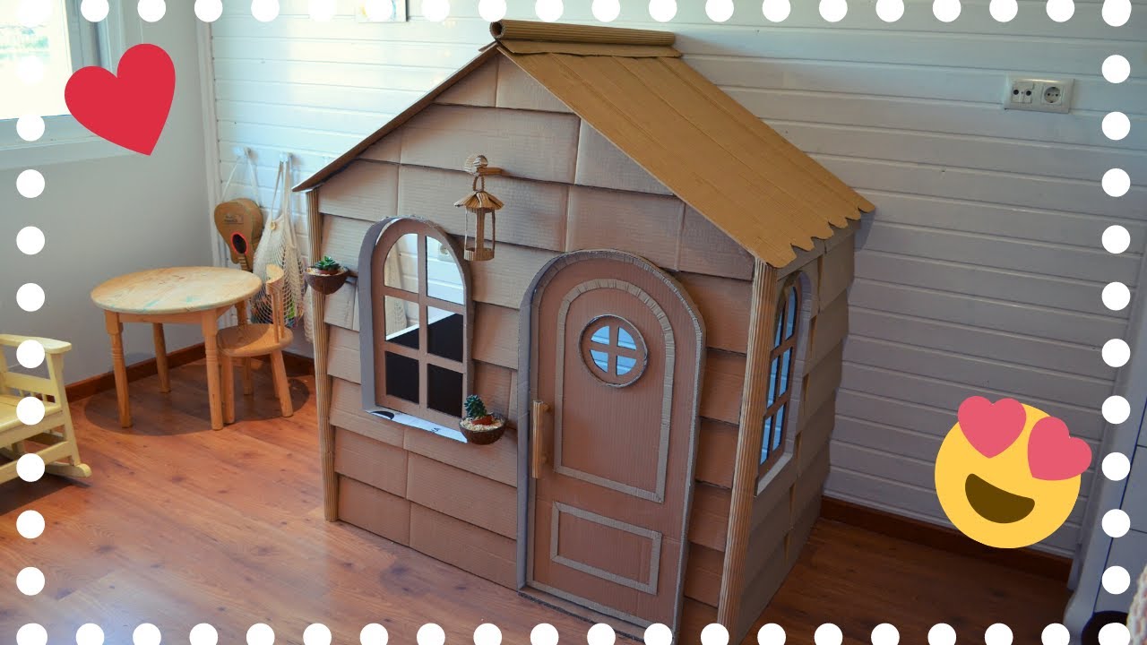 CASITA Infantil De CARTÓN 🏠 PLEGABLE 🏠