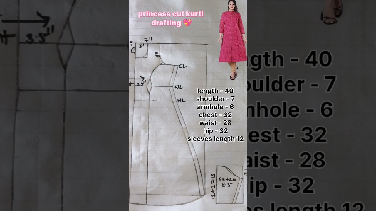princess cut kurti #shorts #youtubeshorts #princesscutblouse