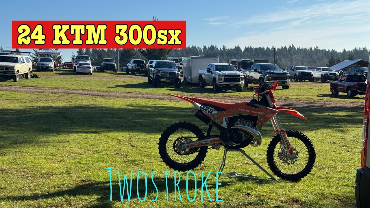 Practice day at Eugene MX park, on the 24 300sx two stroker