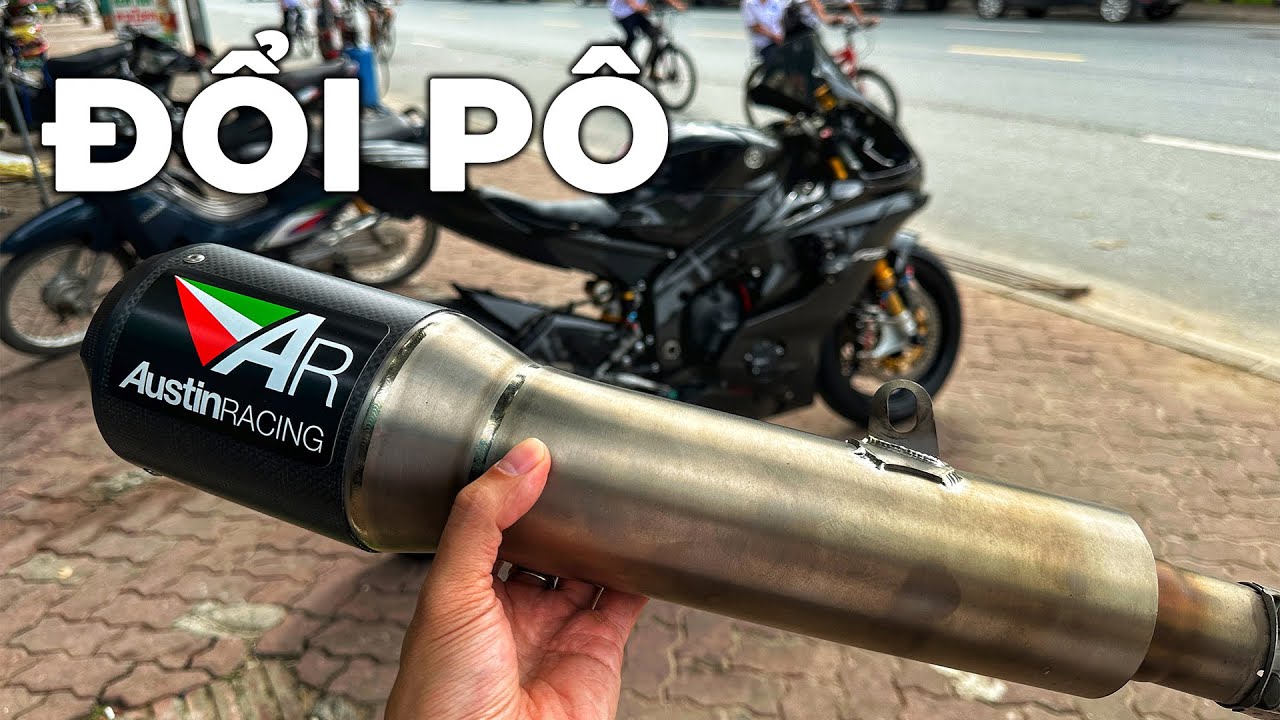 Chia tay pô Austin Racing vì âm thanh quá rát. Lượn phố cùng R6 với pô mới từ hãng Akrapovic | NAVU