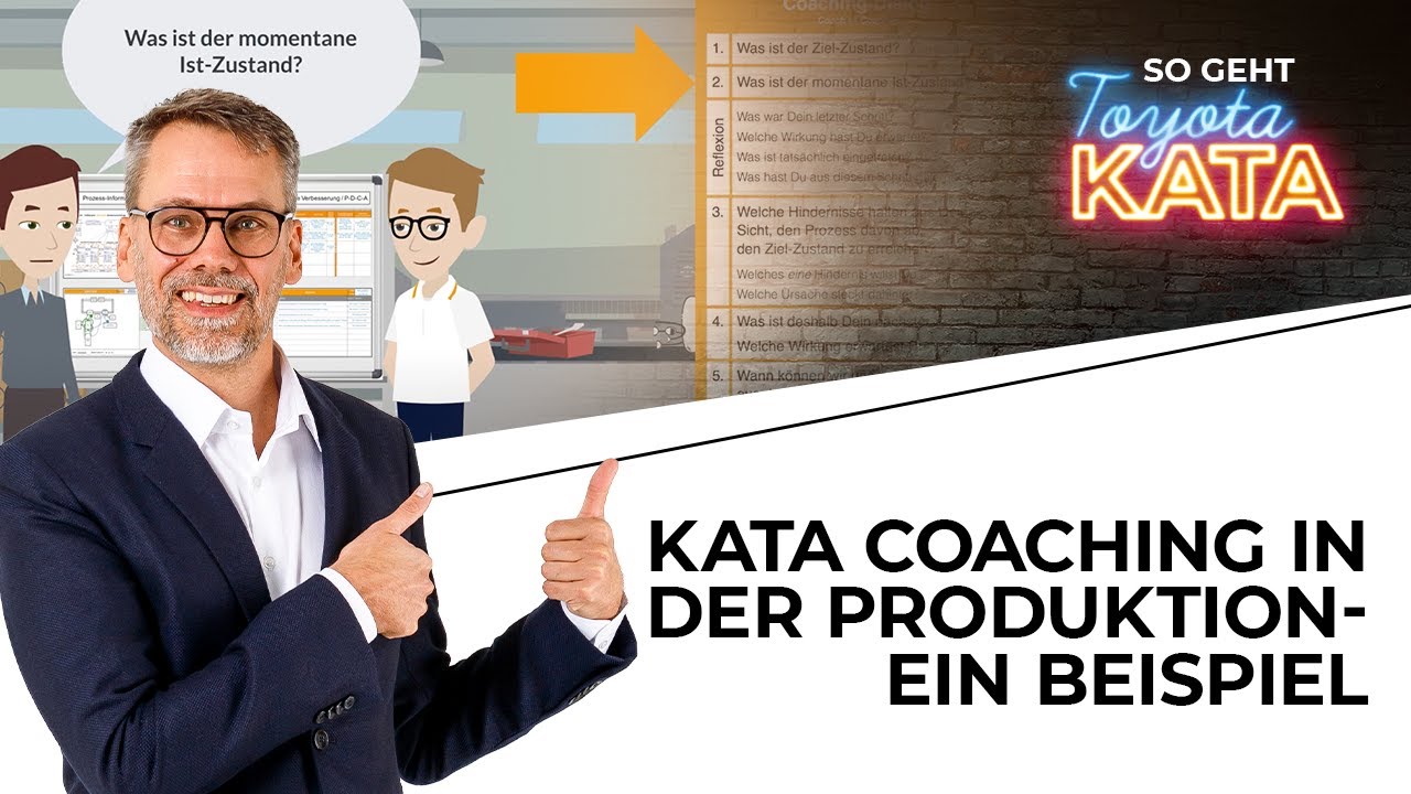 Gutes Beispiel eines KATA Coachings in der Produktion - einfach erkl&auml;rt