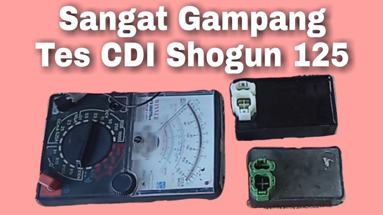 Tes CDI Suzuki Shogun 125 dengan multitester