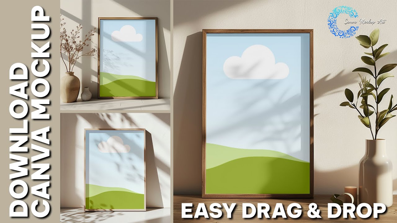 How to make Photo Frame mockup in canva | CANVA Tutorial