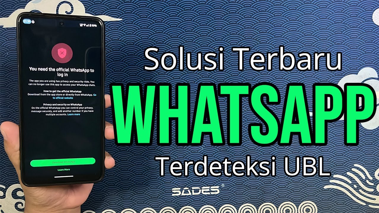 You Need Official Whatsapp? Ini Solusinya Tidak Bisa Login Whatsapp - Terdeteksi Unlock Bootloader
