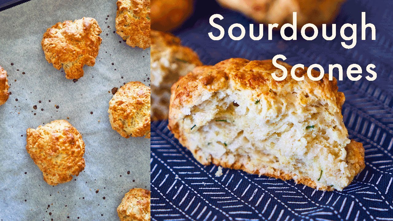 Cheddar & Chive Sourdough Scones | What To Do With Discarded Sourdough | In Carina's Kitchen