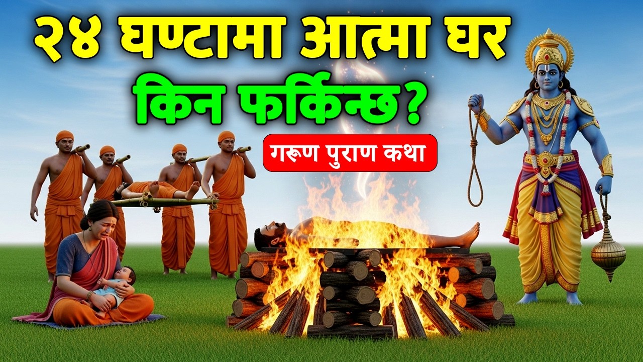 २४ घण्टामा आत्मा घर किन फर्किन्छ? | गरुड पुराणको रहस्य #garudpuran