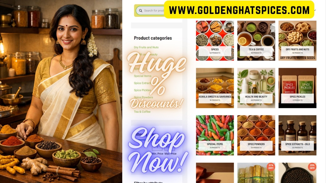 Golden Ghat Spices: Your Source for Premium Spices, Coffee, and Tea #Suno #grok #chatgpt #gemini