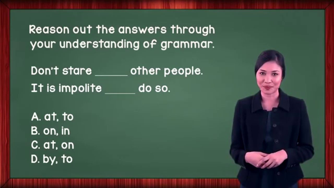 EduwebTV: BAHASA INGGERIS UPSR - Paper 1 (Section C- Grammar)