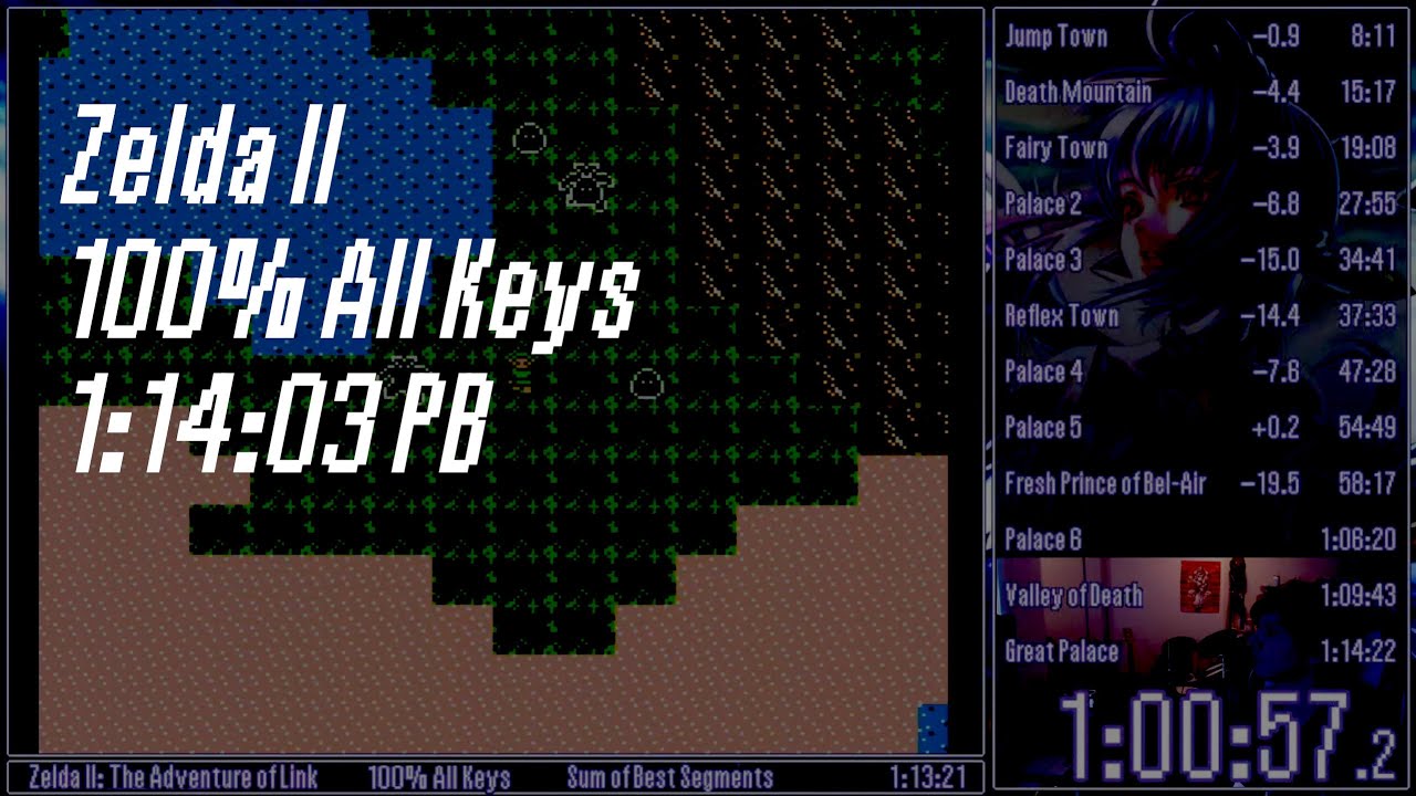 Zelda II 100% All Keys 1:14:03