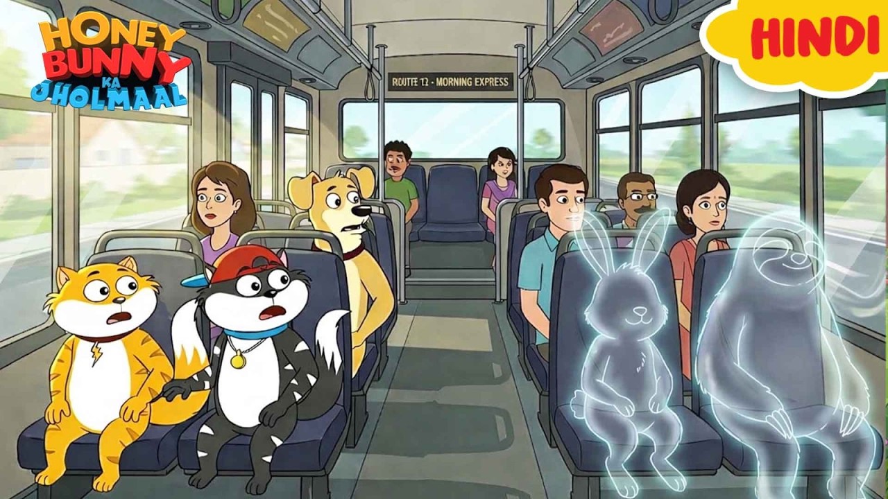 Honey Bunny ने देखा Invisible Passenger जो सीट बदल रहा था | Gags In Hindi | Funny Cartoon