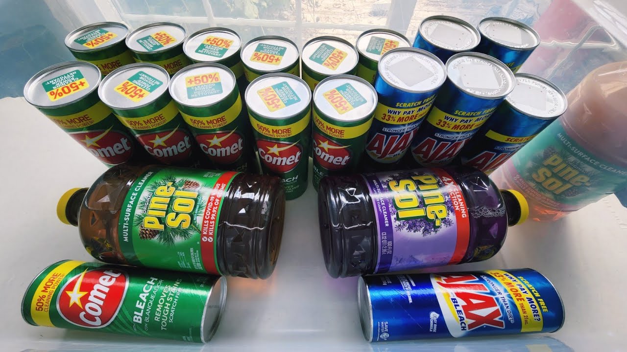 Gallons PineSol+ 18 Cans Comet/Ajax Powder #SpongeSqueezing