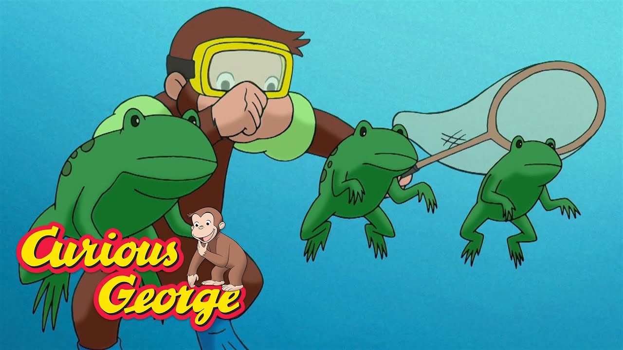 George Catches Frogs! 🐵 Curious George 🐵 Kids Cartoon 🐵 Kids Movies