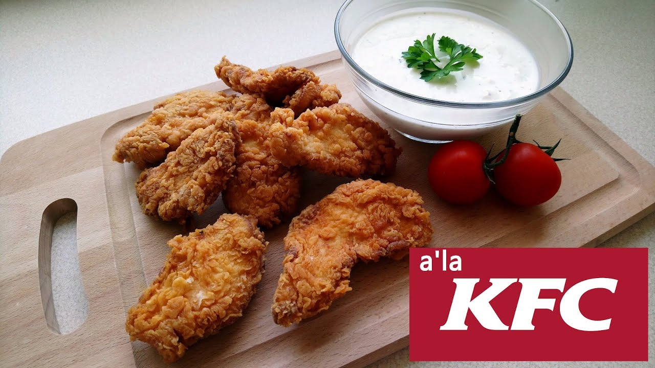 Stripsy z KFC - kawałki kurczaka w domowej chrupiącej panierce