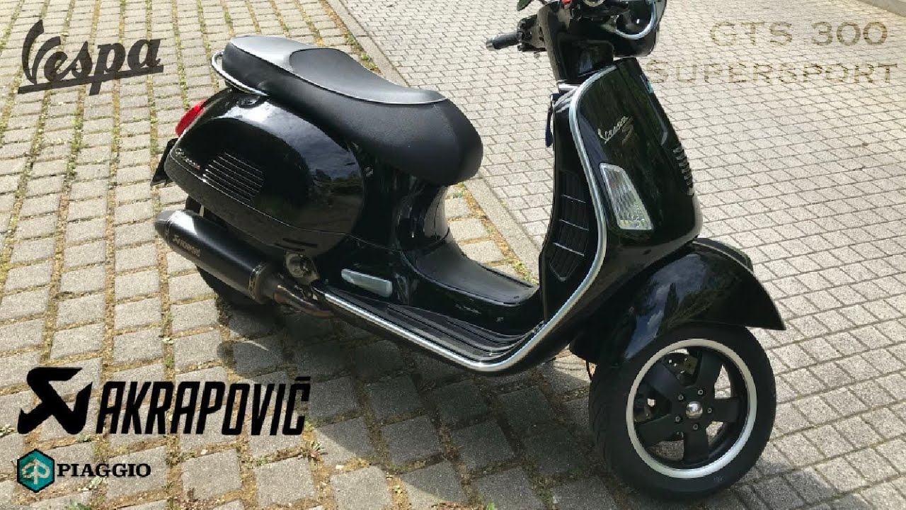 AKRAPOVIC - Vespa GTS 300 SS HPE Akrapovic Exhaust System - Installation / Instruction / Montage
