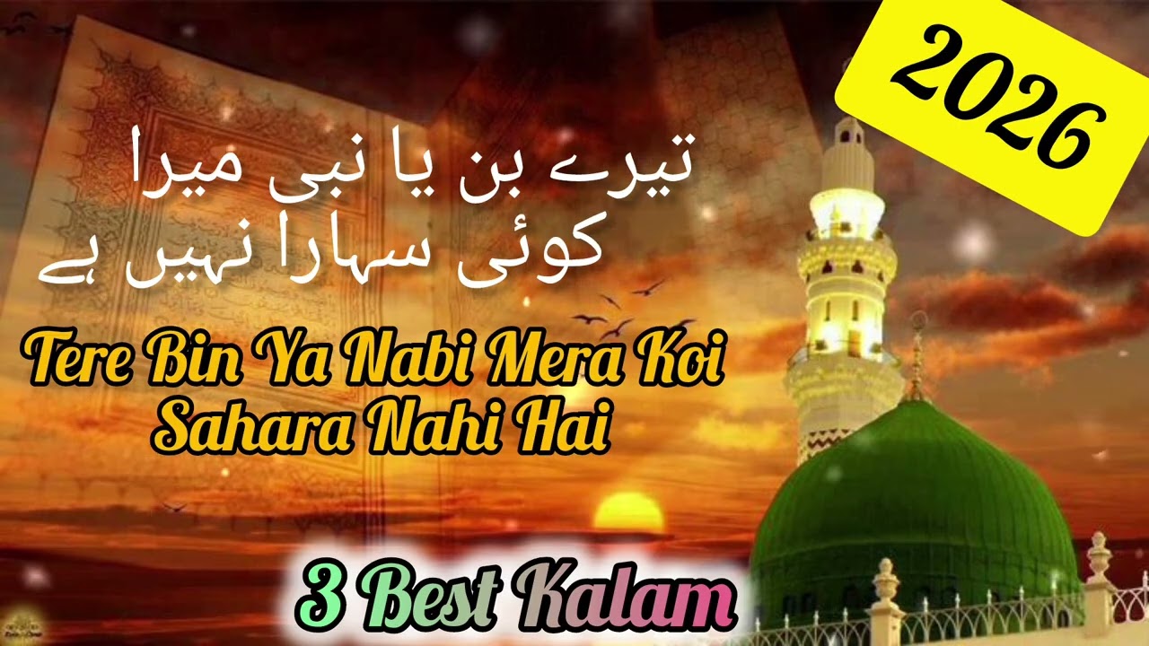 Tere Bin Ya Nabi Mera koi Sahara nahin Hai | 3 Best Kalam | Sayyed Hassan Ullah Hassani 2026 #naat