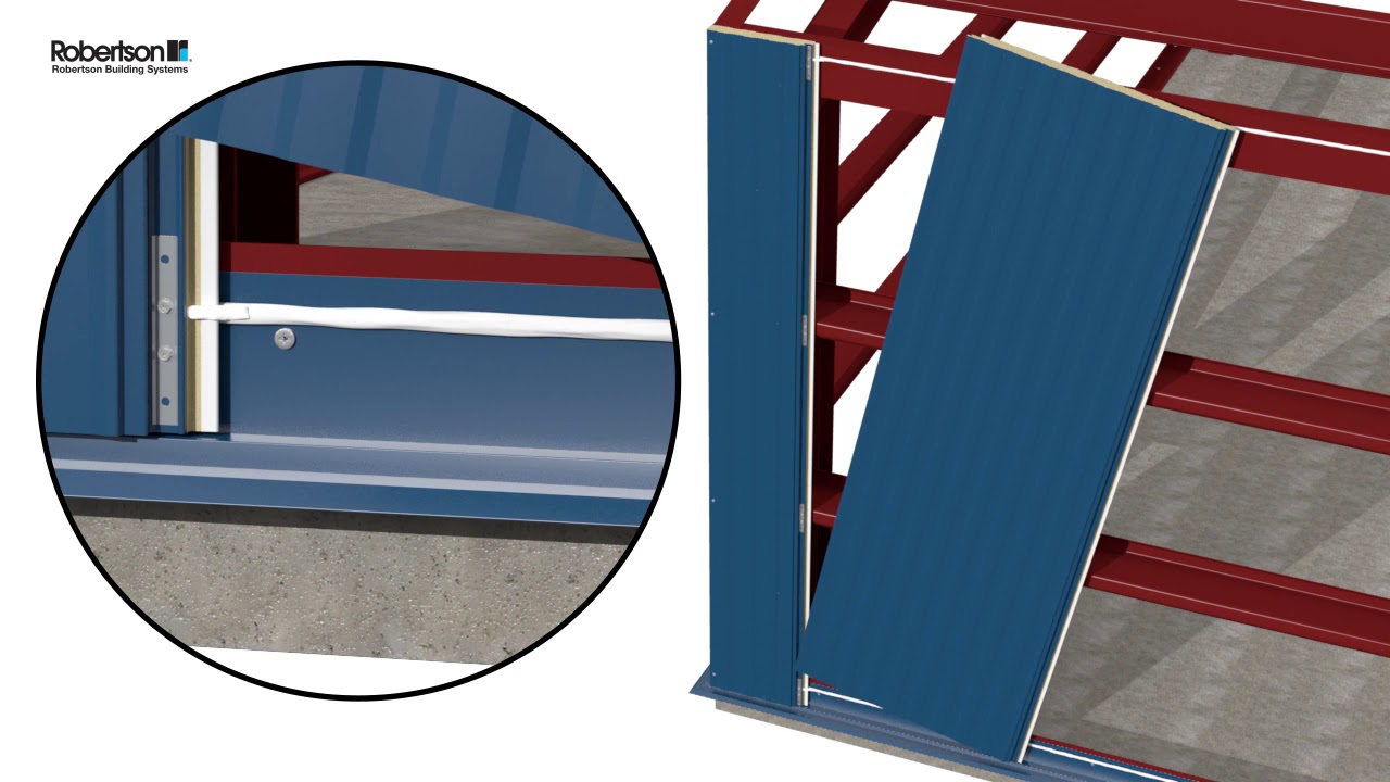 Vertical Insulated Metal Panel Installation