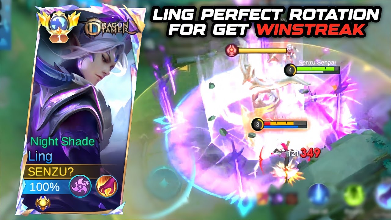 LING FASTHAND PERFECT ROTATION FOR GET WINSTREAK - TOP GLOBAL LING GAMEPLAY MOBILE LEGENDS