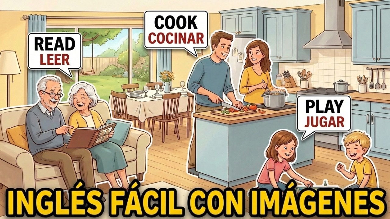 23 Palabras Básicas en Inglés | La Familia (A1–A2) 🔥 Aprende Inglés con Imágenes