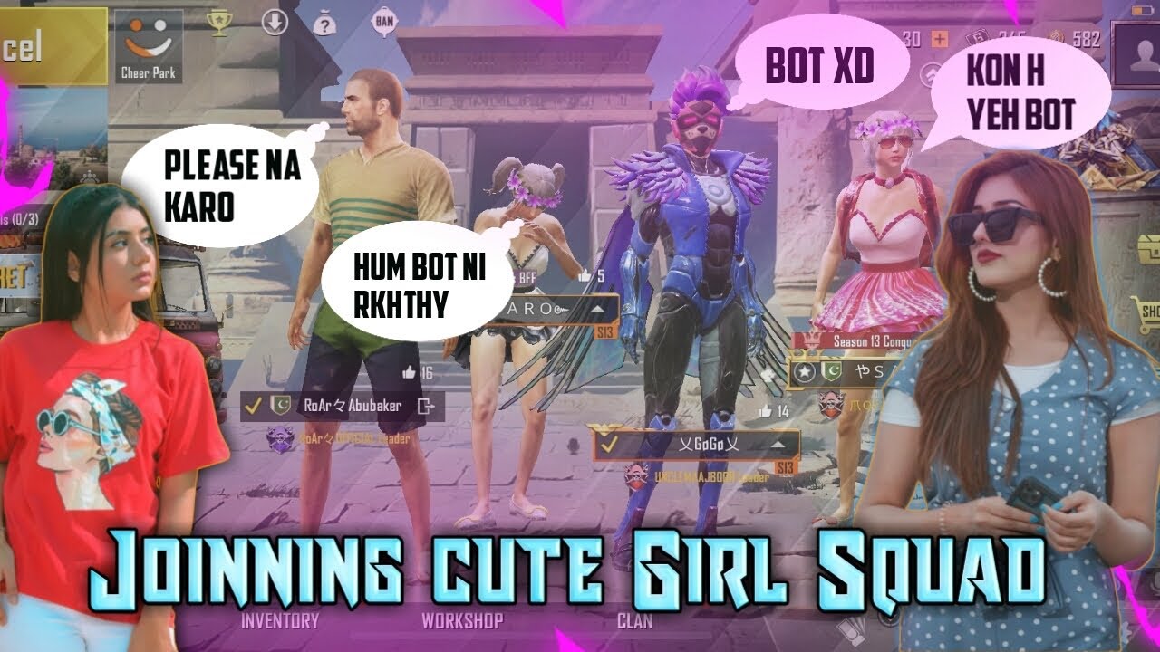 RoArAbubaker Joined Random squad of pakistani cute girls👩🏻‍🦳like bot🤣 | Part 20 | Hard Gameplay