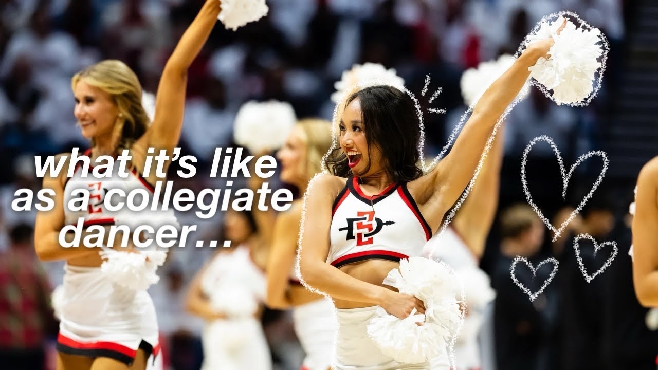 what it's like as a COLLEGIATE DANCER... busy weekend in my life *games, event, on set, & practice*
