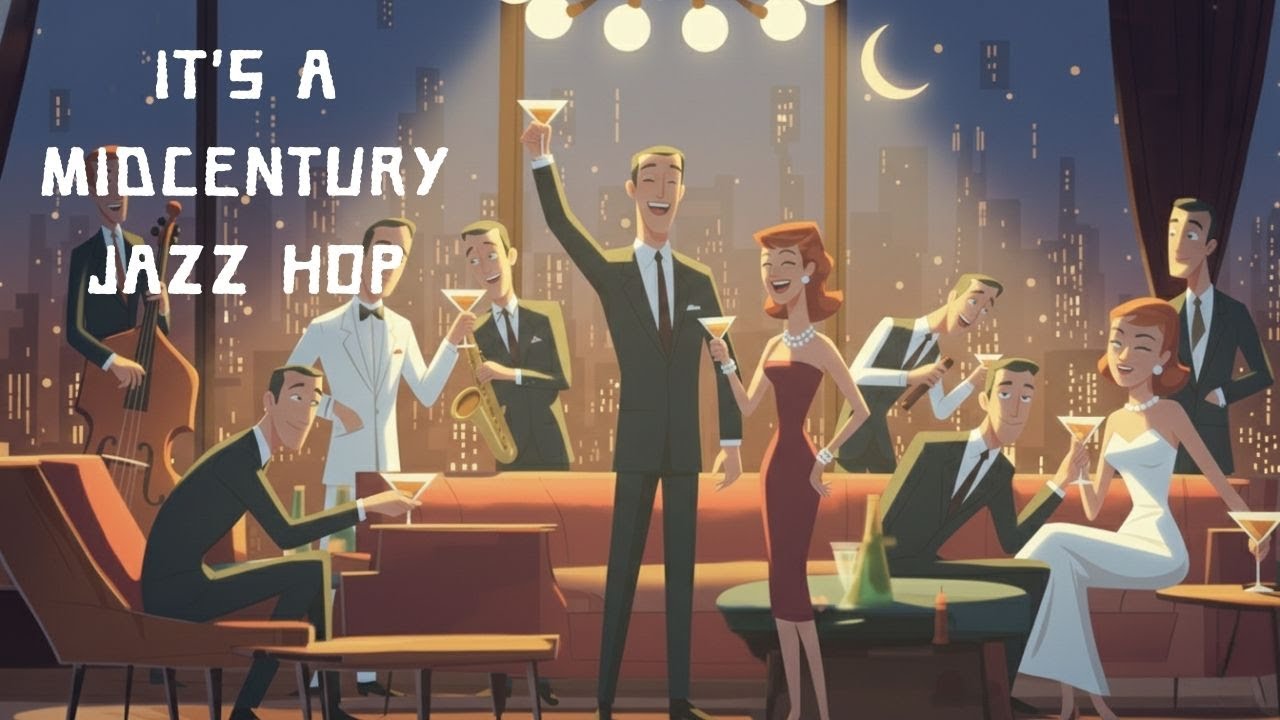 Атомная коктейльная лаунж-музыка 60-х | Midcentury Jazz Hop Party