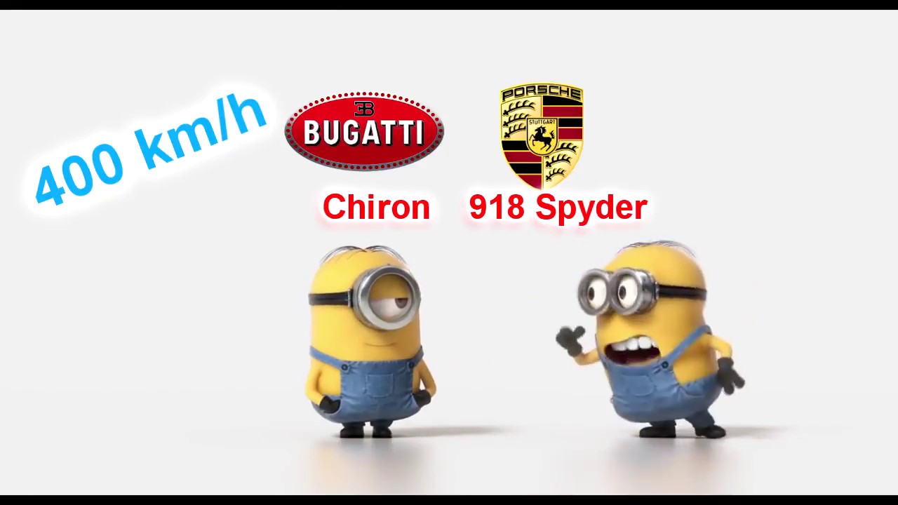 Bugatti Chrion vs Porsche 918 Spyder (400 km/h)