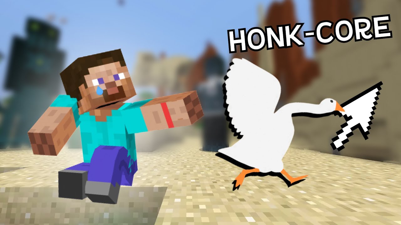 Modded Minecraft but I installed a goose virus