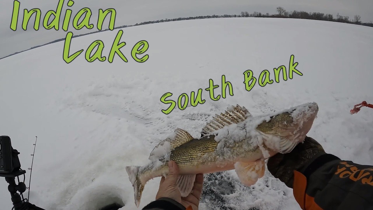 Ice Fishing Indian Lake South Bank