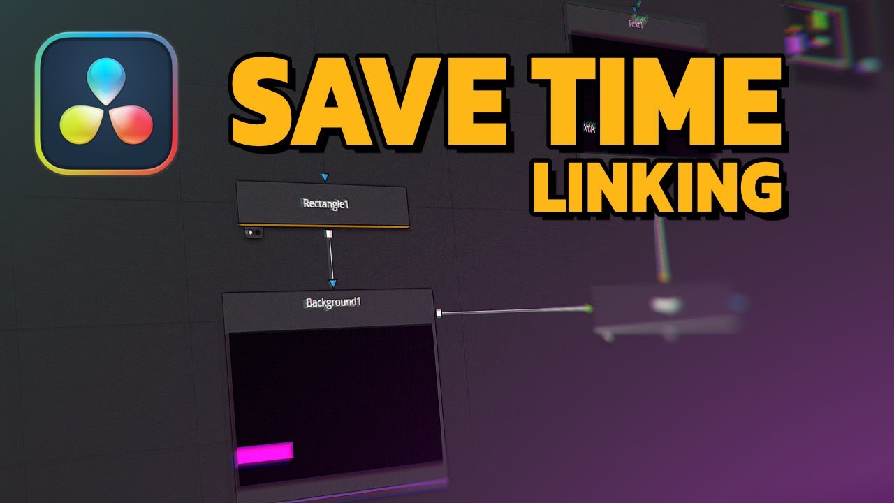 Linking values in Fusion DaVinci Resolve 18 Tutorial