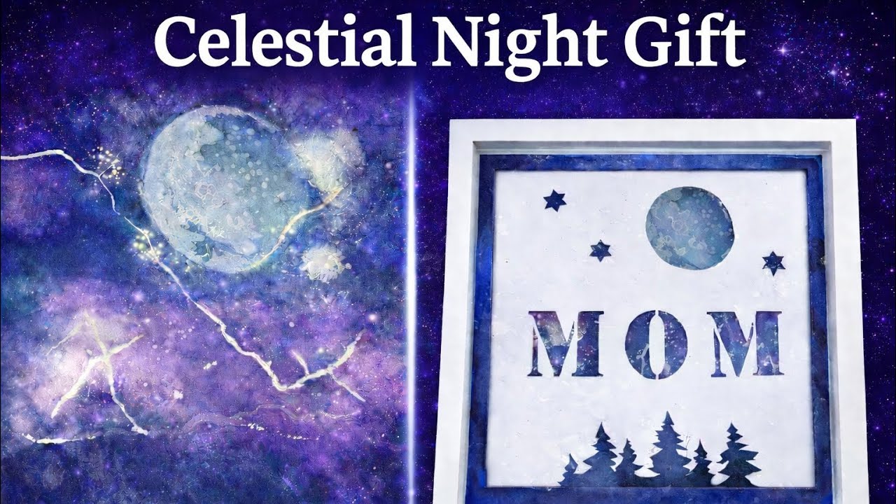 #121 Небесная зимняя ночь | Идея подарка на День матери.. Сотрудничество с Friendship Express