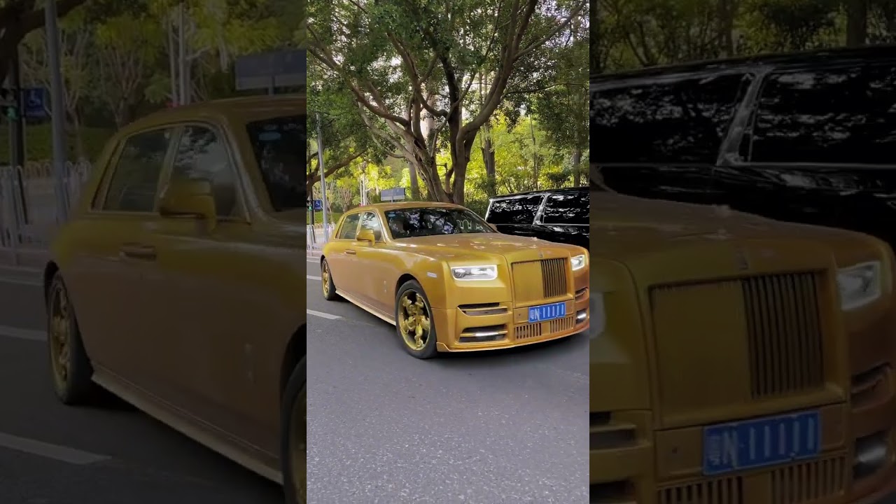 Crazy Rolls Royce Gold Phantom