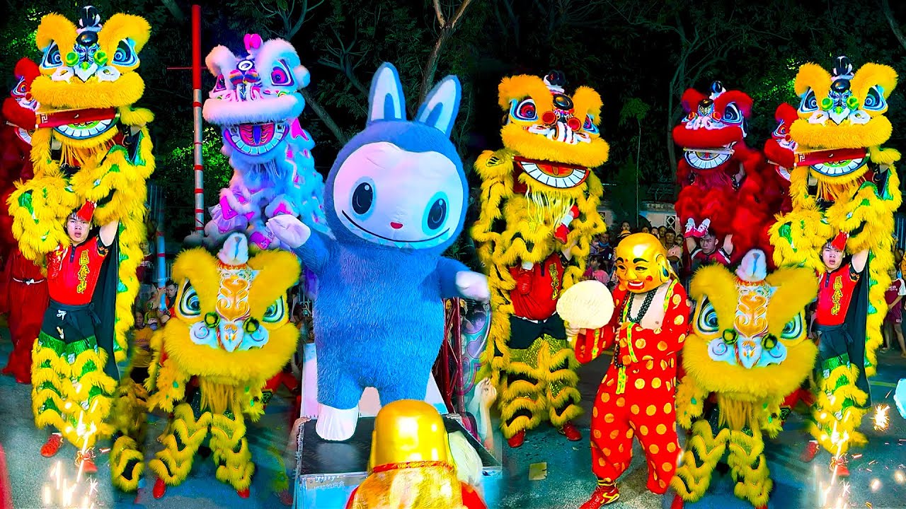 Múa Lân Trung Thu Hay Nhất Đà Nẵng 2025 Lân vui cùng LaBuBu đoàn LSR Thái Sơn Đà