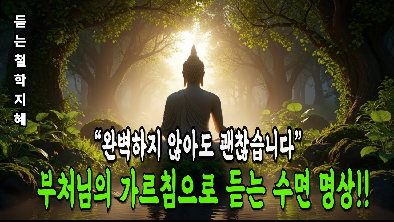 [30분 불교 명상] 생각이 많아 잠 못 드는 당신에게 | 부처님은 놓아주라 했습니다.#잠들기 전 듣는 명상 | 수면유도 오디오북.