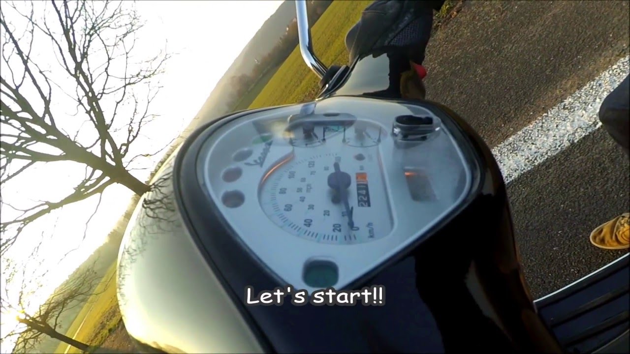 Piaggio Vespa 125 GT L 0-100 acceleration (stock vs tuned)  Dr.Pulley and JMP