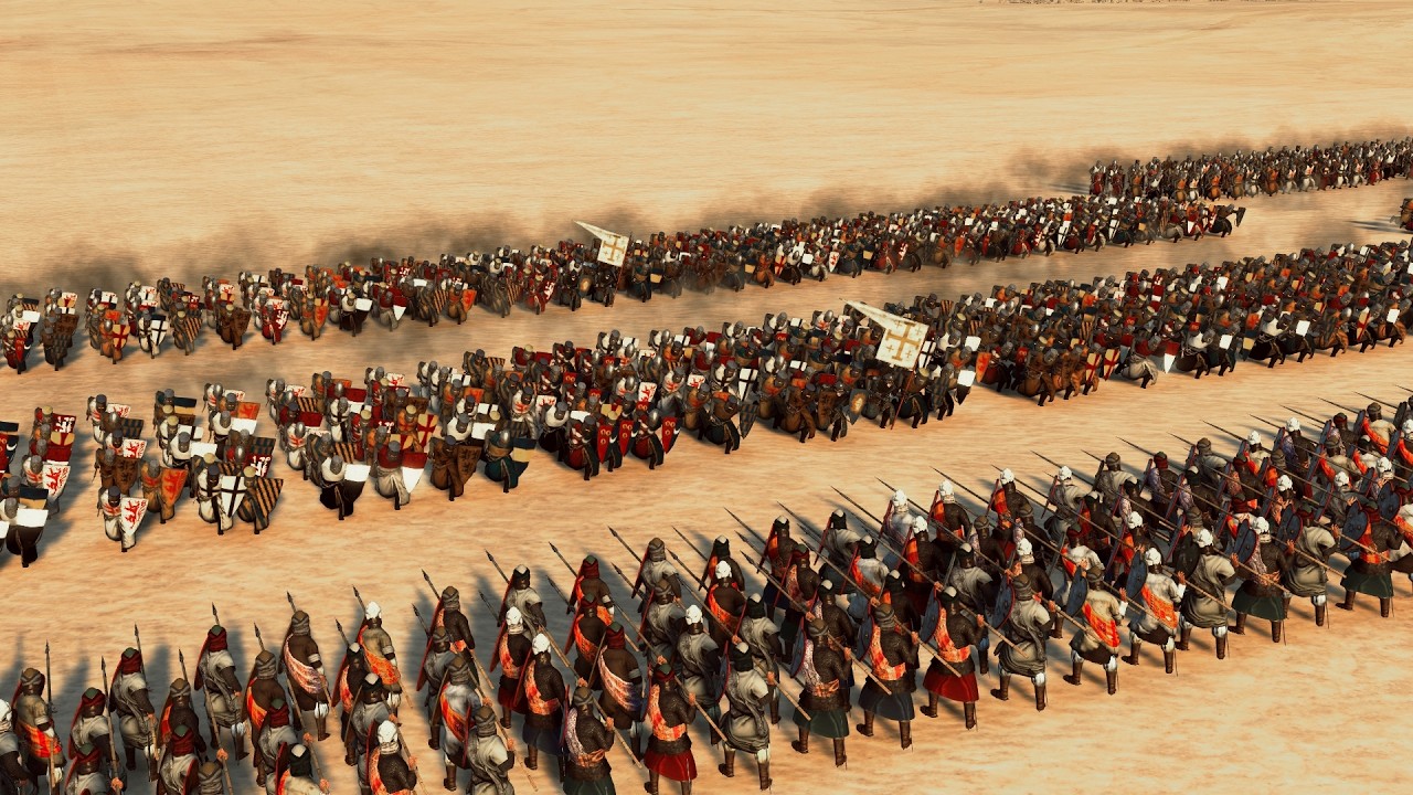 1,200 Hashiya Pikeman Vs 2,800 Poulain Knights | Total War Attila | Medieval Kingdom 1212AD