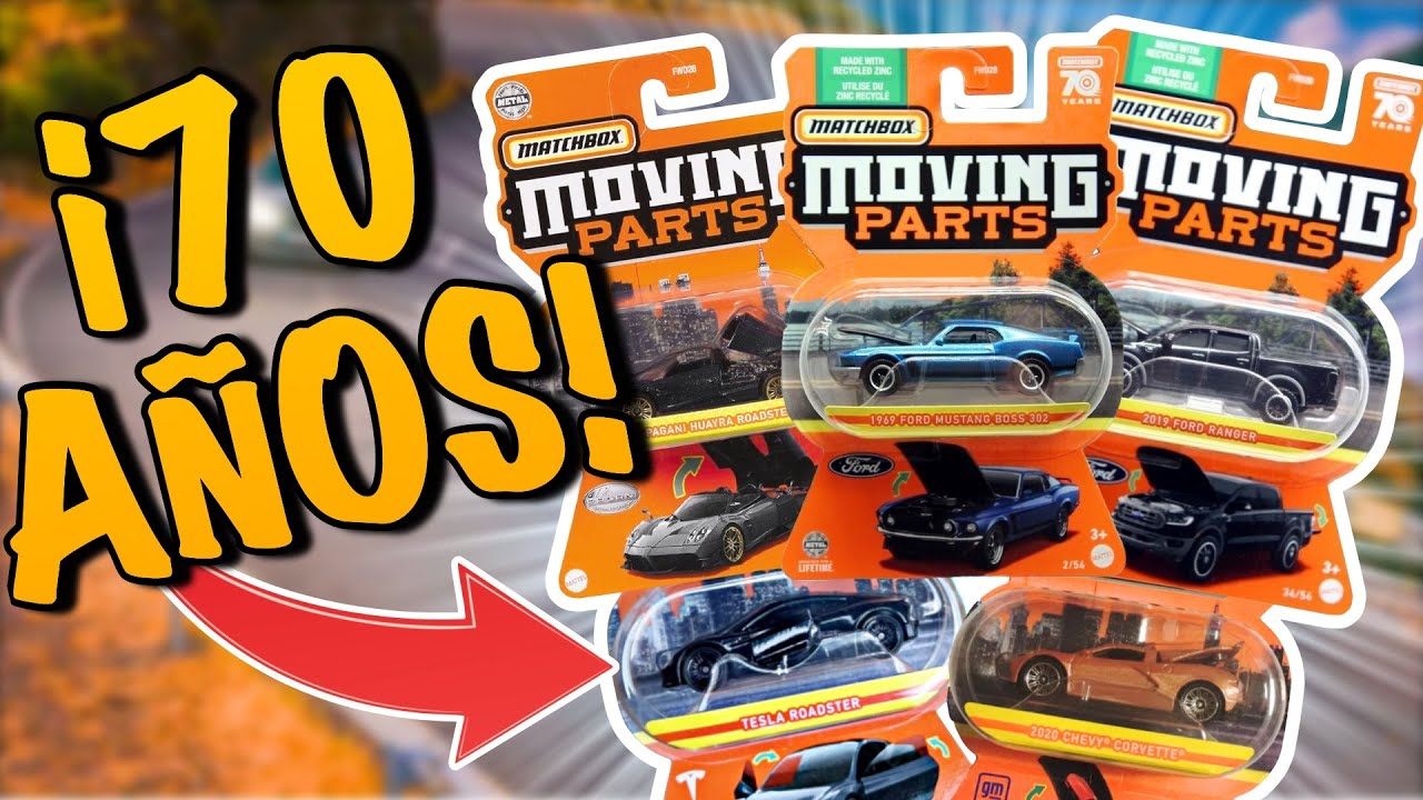 Impresionante Serie Matchbox Moving Parts. Igual o más emocionantes que Hot Wheels