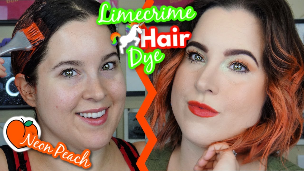 Limecrime Unicorn Hair Dye! Neon Peach 🍑