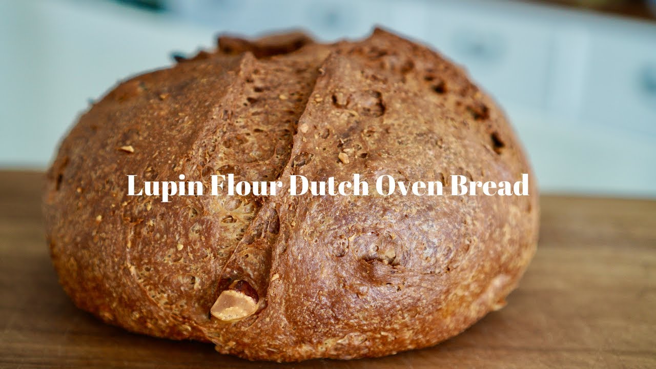 Low Carb Homemade Dutch Oven Bread (2g carb per slice) Made With Lupin Flour/키토 무쇠빵/당뇨빵 #29